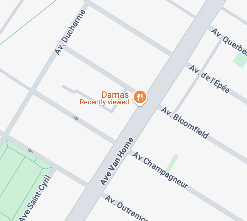 Map to our restaurant